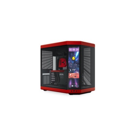HYTE CASE MID TOWER Y70 TOUCH INFINITE BLACK CHERRY BLK/RD 4xSLOTS GPU 2*