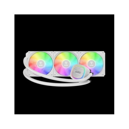 GAMDIAS RAFF.LIQUIDO AURA GL360 V2 WHITE 3xFAN ARGB