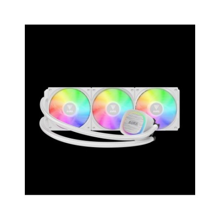 GAMDIAS RAFF.LIQUIDO AURA GL360 V2 WHITE 3xFAN ARGB