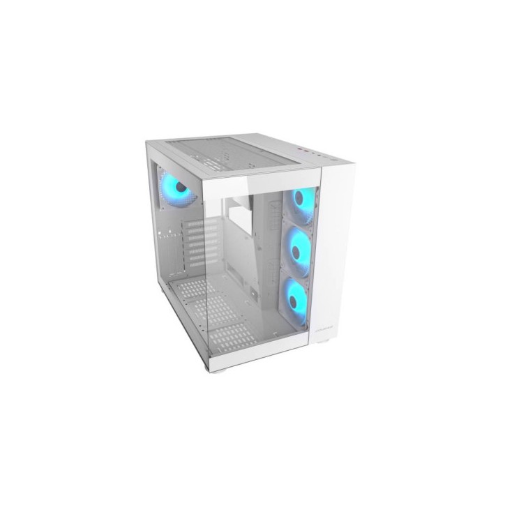 COUGAR CASE MID TOWER CUBE FV 150 RGB WHITE D.CHAMBER 3*120+120mm ARGB FAN