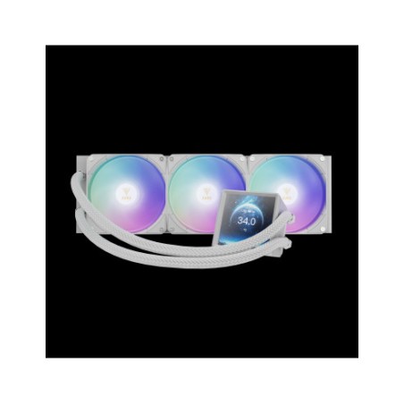 GAMDIAS RAFF.LIQUIDO AURA GL360 LCD BIANCO IPS LCD 4'' LGA ...1851 & ...AM5