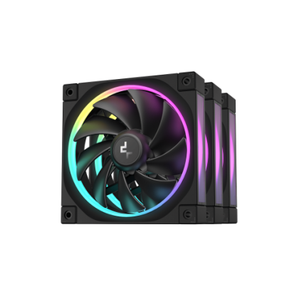 DEEPCOOL VENTOLE CASE FL12 NERA ARGB PWM BASSO RUMORE (kit 3 ventole)