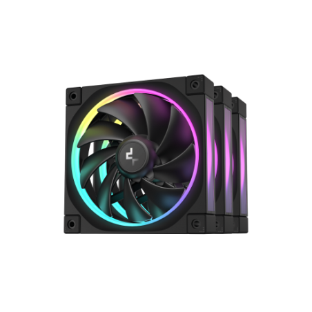 DEEPCOOL VENTOLE CASE FL12 NERA ARGB PWM BASSO RUMORE (kit 3 ventole)