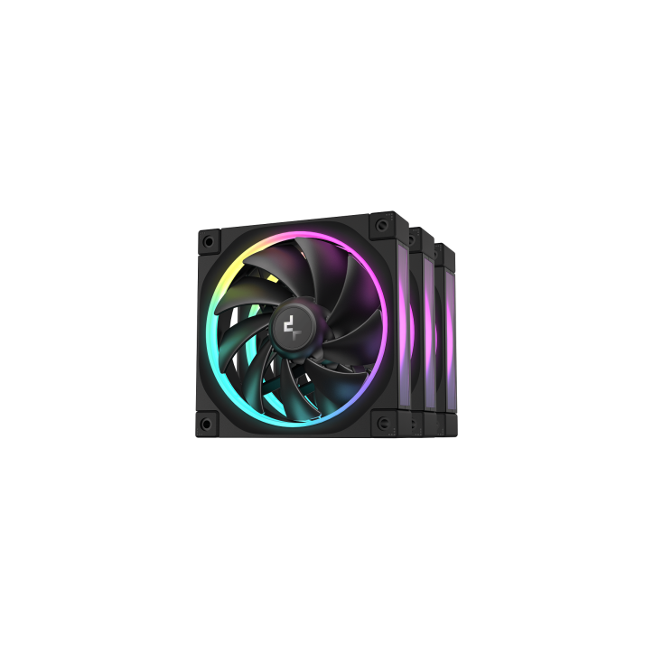 DEEPCOOL VENTOLE CASE FL12 NERA ARGB PWM BASSO RUMORE (kit 3 ventole)