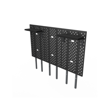 DEZCTOP DESK PANNELLI KIT 3 PEZZI PER SCRIVANIA 120 NERO E NOCE AC-BFTDB3X-