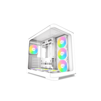 SAMA MID TOWER V60 WHITE DOPPIA CAMERA 2*TG 7*FAN WHITE120mm ARGB PWM
