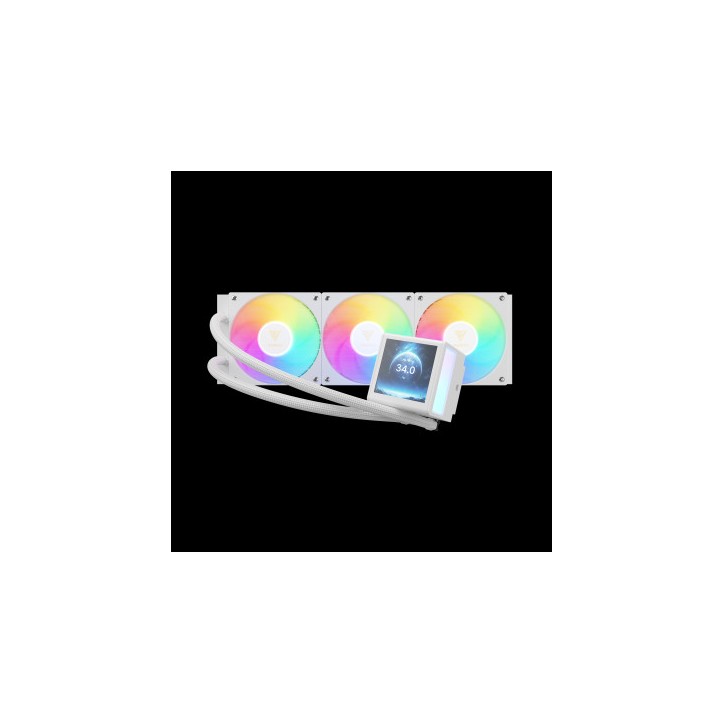 GAMDIAS DISSIP LIQUIDO CHIONE P5-360 WH 3xFAN ARGB 3.4'' LCD 480*480 DISPLA