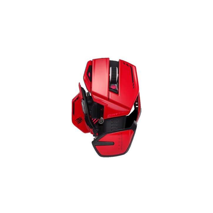 MAD CATZ GAMING MOUSE R.A.T. 8+ADV OPTICAL GAMING MOUSE, RED ALLUMINIO +16
