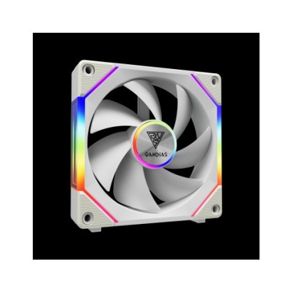 GAMDIAS VENTOLA CASE AEOLUS P2-1201 BIANCO ARGB PWM FAN 120mm