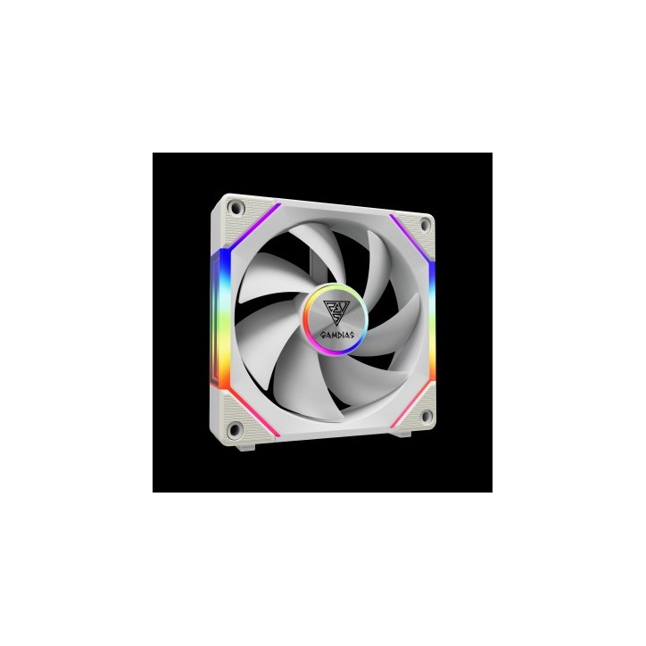 GAMDIAS VENTOLA CASE AEOLUS P2-1201 BIANCO ARGB PWM FAN 120mm