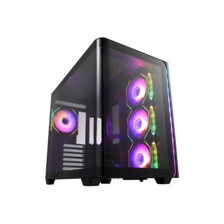 FSP FORTRON CASE M.TOWER M580-BA TG CURVE 4xARGB COOL 2xUSB3.0 TYPE C POC00