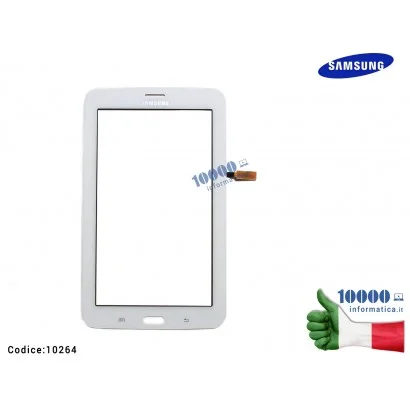 10264 Vetro Touch screen SAMSUNG Galaxy Tab 3 Lite SM-T111 7'' 3G (BIANCO)