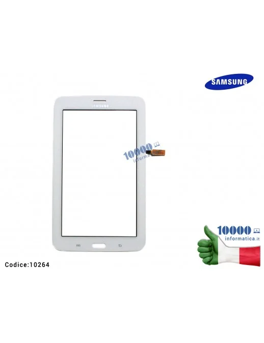 10264 Vetro Touch screen SAMSUNG Galaxy Tab 3 Lite SM-T111 7'' 3G (BIANCO)
