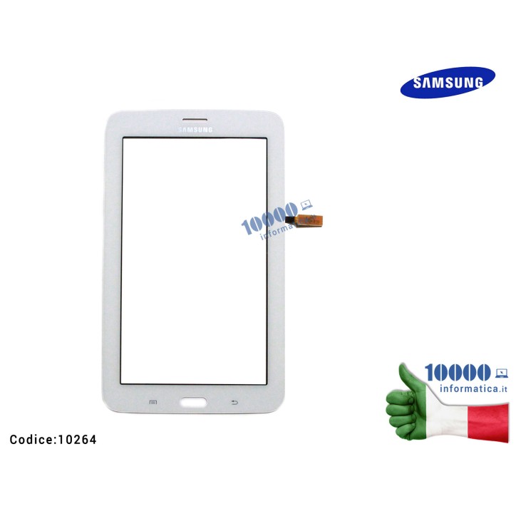 Vetro Touch screen SAMSUNG Galaxy Tab 3 Lite SM-T111 7'' 3G (BIANCO)