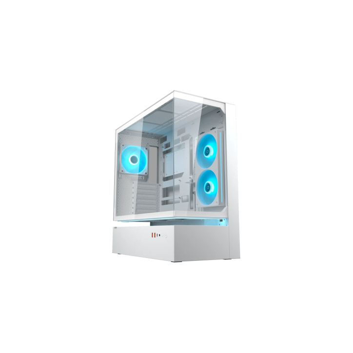 COUGAR CASE M.TOWER CFV235 WHiTE TG 240 REV+120ARGB FAN RGB HUB SYNC LED ST