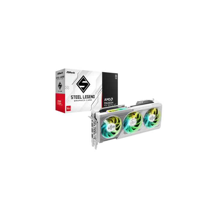 VGA ASROCK RADEON RX 9070 XT STEEL LEGEND 16GB