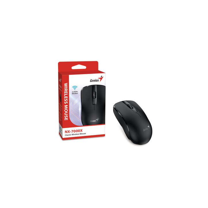 GENIUS MOUSE WIR. NX-7000X BLACK (batteria 1xAA)