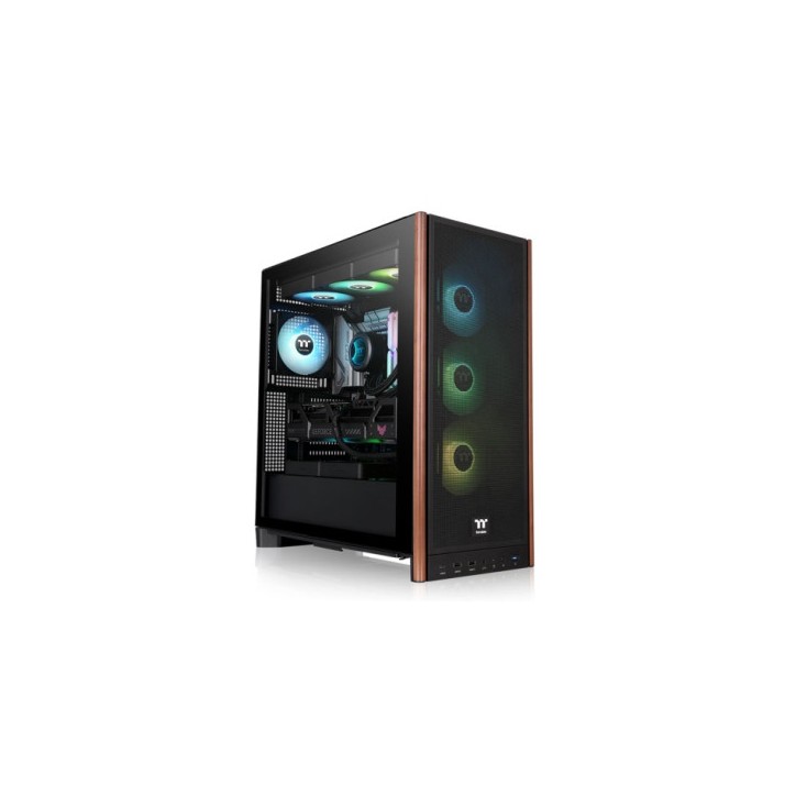 THERMALTAKE CASE M.TOWER S370 WS TG 4*CR120 FAN PWM INSERTI IN LEGNO