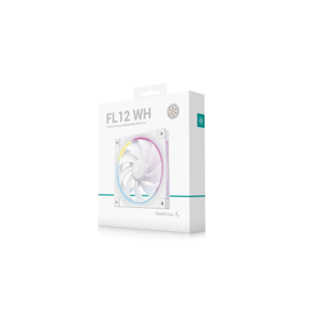 DEEPCOOL VENTOLE CASE FL12 BIANCA ARGB PWM BASSO RUMORE