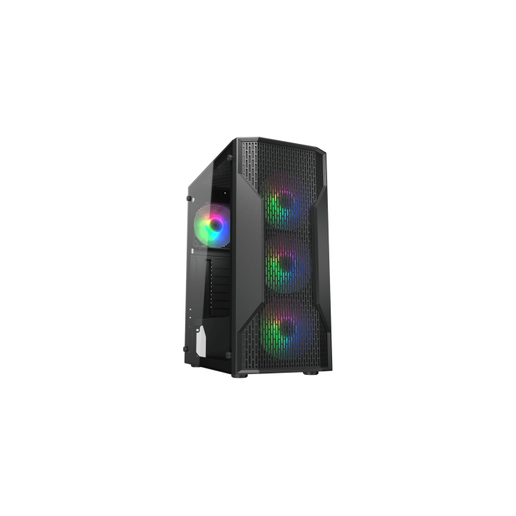 COUGAR CASE MID TOWER MX110 RGB NERO 4x120 supp 240AIO