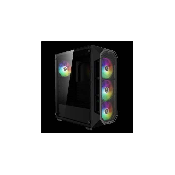 GAMDIAS CASE MID TOWER AURA GC1 ELITE NERO 4*120mm ARGB FAN TG MESH
