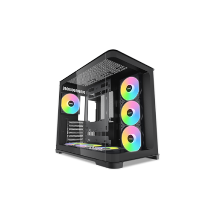 SAMA MID TOWER V60 BLACK DOPPIA CAMERA 2*TG 7*FAN 120mm ARGB PWM