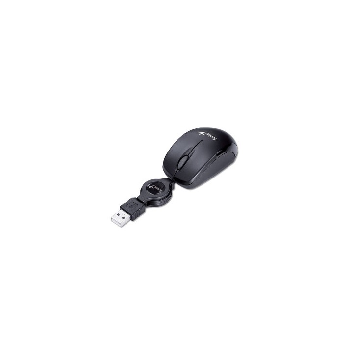 GENIUS MOUSE USB MICRO TRAVELER V2 FILO RETRATTILE BLACK