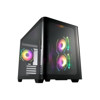 FSP FORTRON CASE M.TOWER S380 BA PANELLO LATERALE CURVO 3xARGB FANS