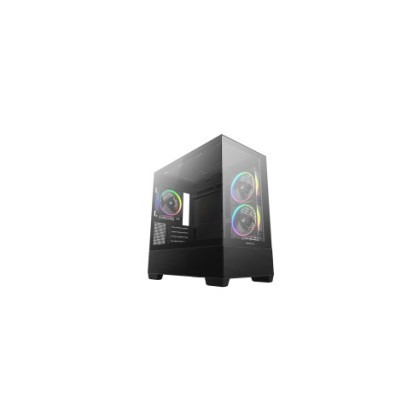 DEEPCOOL CASE MATX CG380 3F NERO PANORAMIC 3ARGB 2TG 360mm AIO