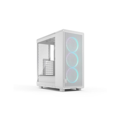 FRACTAL CASE MID TOWER EPOCH WHITE TG RGB LIGHT TINT 3*120mm MOMENTUM FAN
