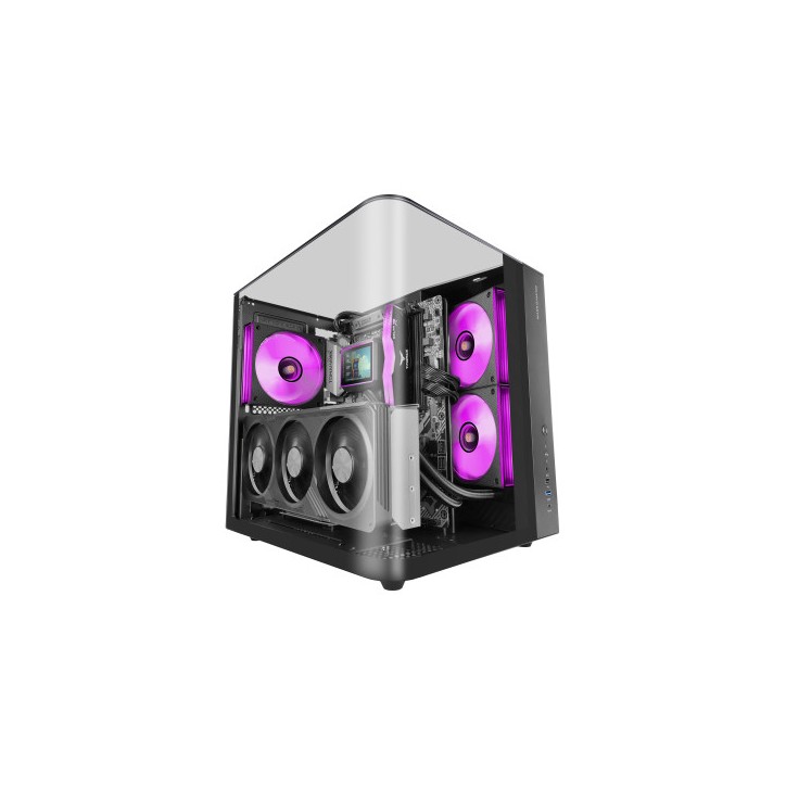 MARSGAMING CASE MID TOWER MC-INFINIOLITE BLK DOPPIA CAMERA FULL TG