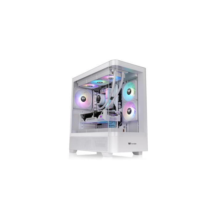 THERMALTAKE CASE M.TOWER VIEW 290 TG ARGB CURVED SNOW 3*120MM FAN WHITE