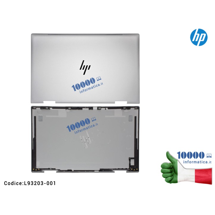 Scocca Cover LCD Originale HP ENVY X360 15-ED 15M-ED TPN-C149 15-EE 15M-EE Cover LCD [Asteroid Silver] HP Envy x360 15-ED 15M-ED 15T-ED (ARGENTO) L93203-001