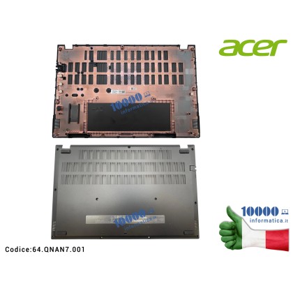 Bottom Case Cover Inferiore ACER Nitro V15 ANV15-51 ANV15-52 (N23Q22) Aspire A3D15-71GM TravelMate P2 15 - TMP215-55 P215-55 P215-55T 64.QNAN7.001 64QNAN7001 Base Inferiore Chassis Cover