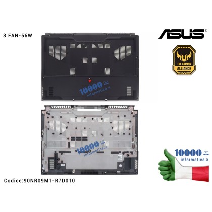 Bottom Case ASUS TUF F15 FX507Z [3 FAN-56W] FX507ZE FX507ZC FX507ZC4 FA507RC FA507RE 90NR09M1-R7D010 Cover Lower Inferiore