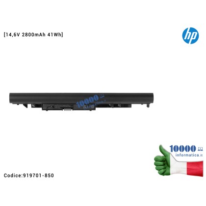 Batteria HSTNN-DB8F HP Pavilion 15-BS 15-BW 250 G6 255 G6 TPN-C129 TPN-C130 17-AK 17-BS 240 G6 245 G6 [14,6V 2800mAh 41Wh]