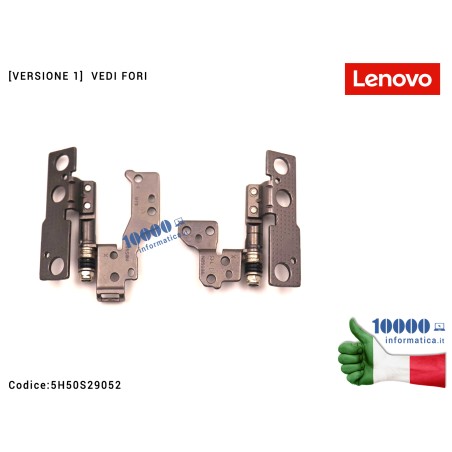 Cerniere Hinges LENOVO [VERS. 1] ThinkBook 16 G4+ IAP (21CY) [COPPIA] 5H50S29052 Cerniera Hinge BENT