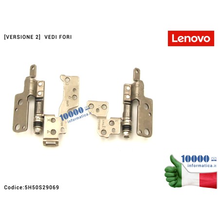 Cerniere Hinges LENOVO [VERS. 2] ThinkBook 16 G4+ IAP (21CY) [COPPIA] 5H50S29069 Cerniera Hinge FLAT