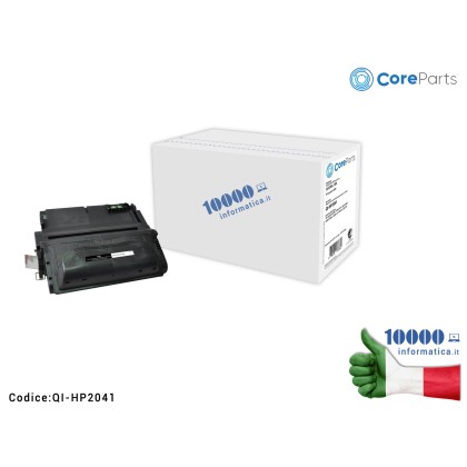 CoreParts HP 38A Black LaserJet Toner Compatibile per HP Q1338A HPQ1338A LaserJet 4200 LaserJet 4200L [12000 pagine] QI-HP2041