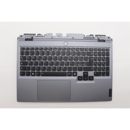 Tastiera Italiana Upper Palmrest LENOVO LOQ 15IRX9 (83DV) [Retroilluminazione RGB] (Grigio) 5CB1P43425 FRU5CB1P43425 Completa di Top Case Superiore