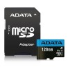 ADATA 128 GB, microSDXC, UHS-I, class 10 adapter AUSDX128GUICL10A1-RA1
