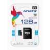ADATA 128 GB, microSDXC, UHS-I, class 10 adapter AUSDX128GUICL10A1-RA1