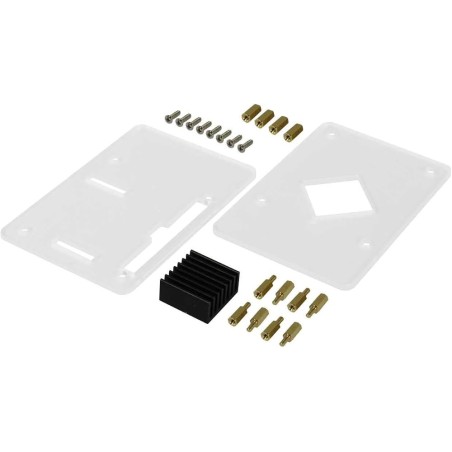 ROCKPI_ACRYL_CASE Radxa Rock Pi 4 zbh. Simple Acrylic Case