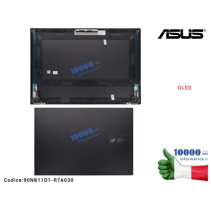 Cover LCD ASUS VivoBook OLED 16X K3605V K3605Z (Indie Black) K3605VU K3605VC K3605VV K3605ZC K3605ZF K3605ZU (Nero Indie) 90NB11D1-R7A031