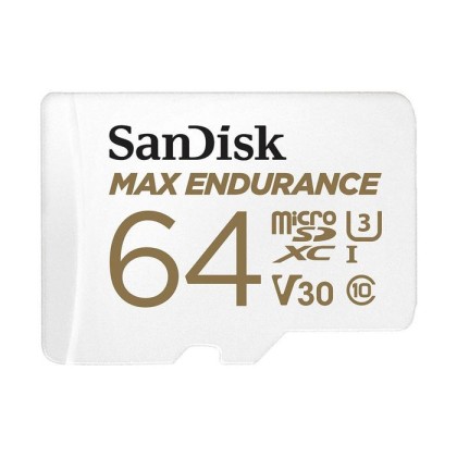 SDSQQVR-064G-GN6IA Sandisk Max Endurance 64 GB UHS-I Class 10 MicroSDXC Memory Card