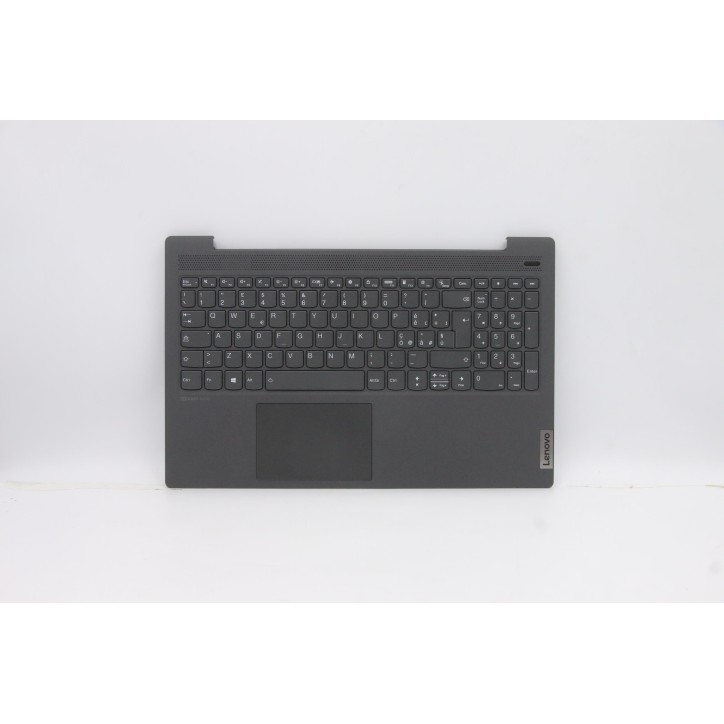 Lenovo 5CB0X56158 Palmrest Top Case con tastiera, Italiano, Grigio grafite, Retroilluminazione, Impronta digitale
