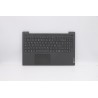 Lenovo 5CB0X56158 Palmrest Top Case con tastiera, Italiano, Grigio grafite, Retroilluminazione, Impronta digitale