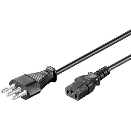 PE100418 MicroConnect Cavo di Alimentazione Tipo L Italia - C13 [1,80mt] - Certificato IMQ