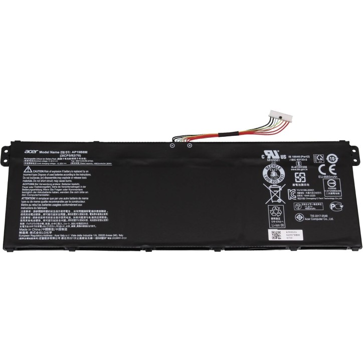 Batteria AP19B8M ACER Chromebook Spin 714 CP714-1W CP714-1WN CB317-1H [11,55V 56Wh 4820mAh] KT.0030G.024 KT0030G024