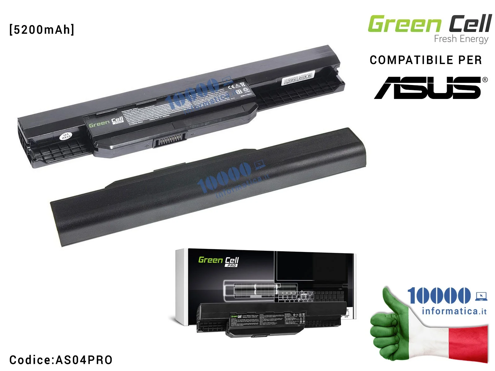 Batteria per asus X53U